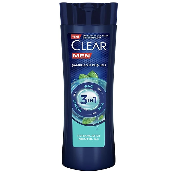 Clear Men 3 in 1 şampuan ve duş jeli ile tek adımda baştan ayağa ferahlık!