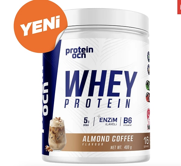 Lansmana özel Almond Coffee aromalı Whey Protein tozu çok sevildi!