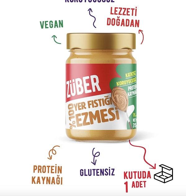 Züber fıstık ezmelerinde 3 al 2 öde ve ''ONEDIO350'' sepet kuponu fırsatı!