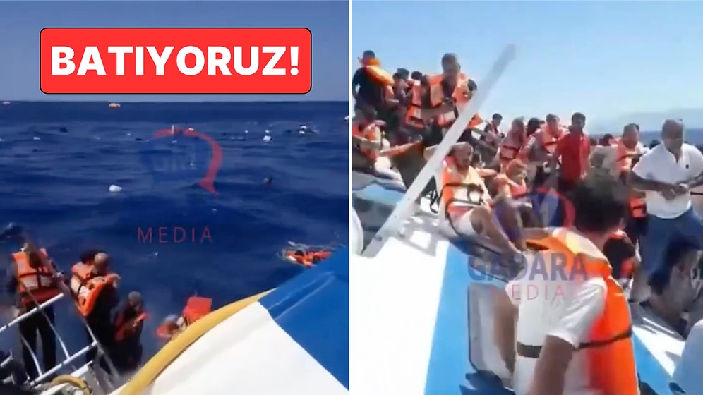 Girne'de Gemi Battı: Korku Dolu Anlar Yolcular Tarafından Kaydedildi!