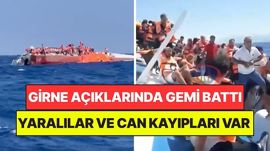 Girne Açıklarında 259 Yolcuyu Taşıyan Gemi Battı: Yaralılar ve Can Kayıpları Var