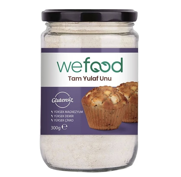 Wefood glutensiz tam yulaf unu sepette %45 indirimle 410,00 TL yerine net 225,50 TL!