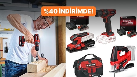 Evdeki Tüm Tadilat İhtiyaçlarına Tek Çözüm: Einhell 3'lü Akülü Alet Seti İndirimde!