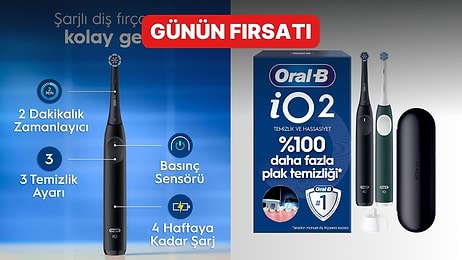Günün Fırsatı: Ağız Bakımında Yeni Nesil Teknolojiye Sahip Oral-B iO 2 Şarjlı Diş Fırçası Seti İndirimde!
