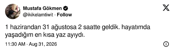 Çoğu için hızlı geçti.