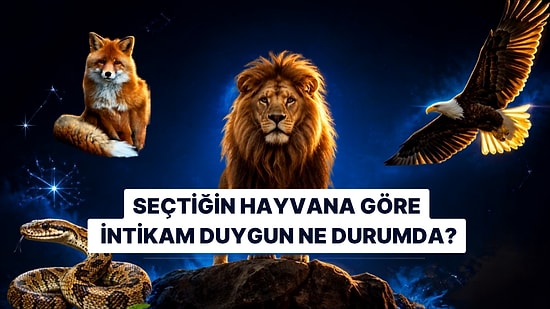 Bir Hayvan Seç, İntikam Duygun Ne Kadar Baskın Öğren!