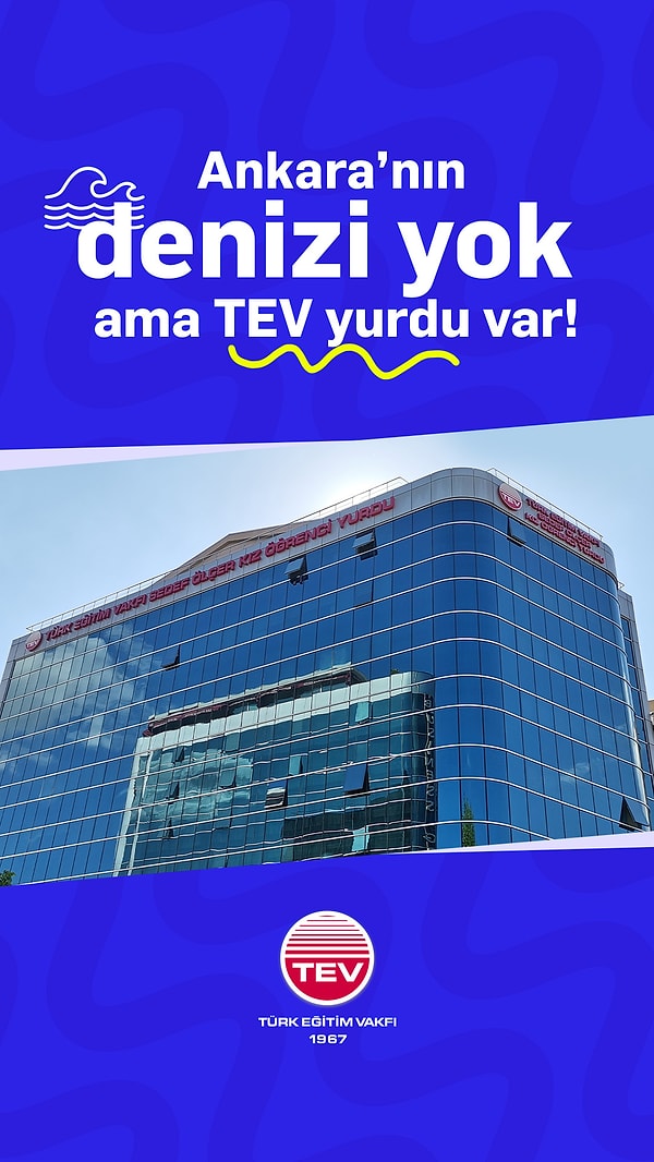 TEV'in Ankara, İzmir ve Trabzon'da 5 farklı yükseköğrenim kız öğrenci yurdu bulunuyor.