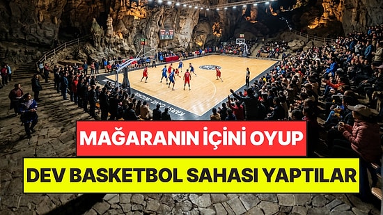 Tarlalarına Zarar Gelmesin Diye Dev Mağarayı Oyup İçine Basketbol Sahası Yaptılar