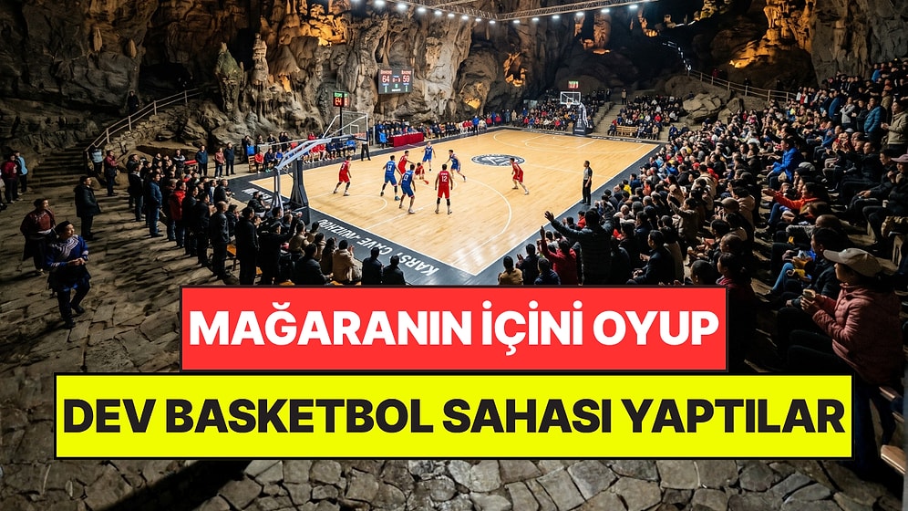 Tarlalarına Zarar Gelmesin Diye Dev Mağarayı Oyup İçine Basketbol Sahası Yaptılar