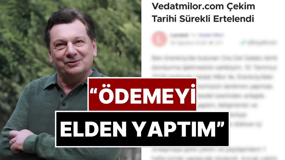 “Elden 9 Bin Euro Ödedim” Diyen Dondurma İşletmecisinin İddialarına Vedat Milor'den Cevap!
