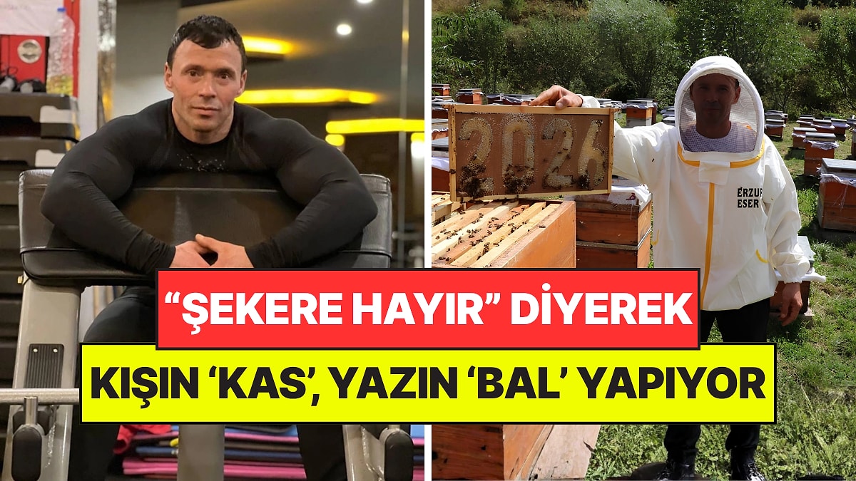 Şekere Savaş Açtı: Kışın Kas Yapıyor, Yazın Kendi Balını Üretiyor "Hedef 10 Ton"