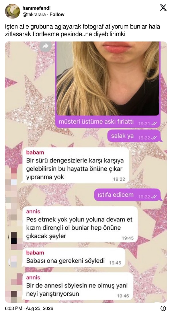 Bazı aile grupları...
