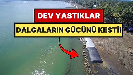 Denizin Altına Dev Kum Yastıkları Döşediler: Plajı Böyle Kurtardılar