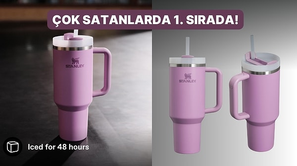 Stanley Quencher Pipetli Termos Bardak İndirimde!