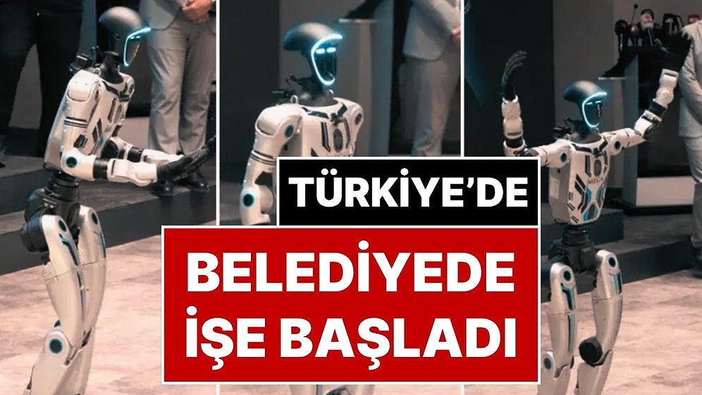 Bir Ay Boyunca Eğitilen İnsan Görünümlü Robot, Kayseri Melikgazi Belediyesi'nde İşe Başladı