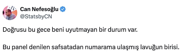 Nefesoğlu'nun paylaştıkları şu şekilde: