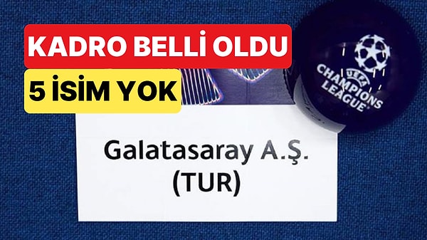 Hangi İsimler Kadroya Yazılmadı?