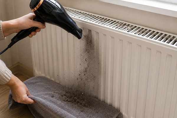 The dust accumulated behind and within the grills of radiators hampers heat transmission, causing the boiler to work harder and consequently, leading to inflated bills.