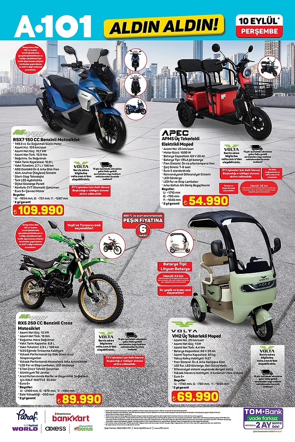 Revolt RSX7 150 CC Benzinli Motosiklet 109.990 TL