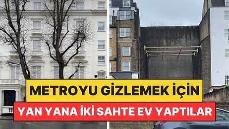 Metro Hattını Gizlemek İçin Yan Yana İki Sahte Ev Yaptılar