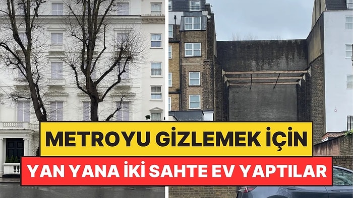 Metro Hattını Gizlemek İçin Yan Yana İki Sahte Ev Yaptılar