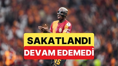 Başakşehir-Galatasaray Maçının 30. Dakikasında Sakatlanan Osimhen Maça Devam Edemedi