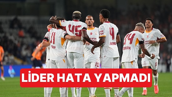 Galatasaray, Jeneriklik Gollerle Deplasmanda Başakşehir'i 3-2 Yendi