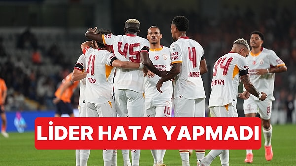 Galatasaray'dan Kritik 3 Puan