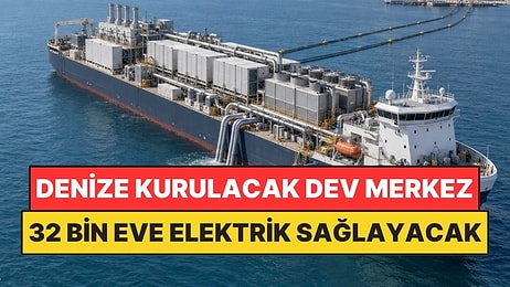 Denizin Üstünde Merkez Kurup 32 Bin Eve Su ve Elektrik Sağlayacaklar