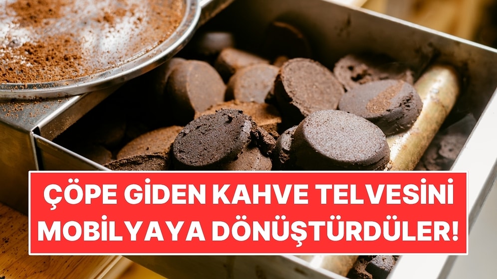 Çöpe Giden Kahve Telvesi ve Kullanılmış Çayları 3D Yazıcıyla Mobilyaya Dönüştürdüler