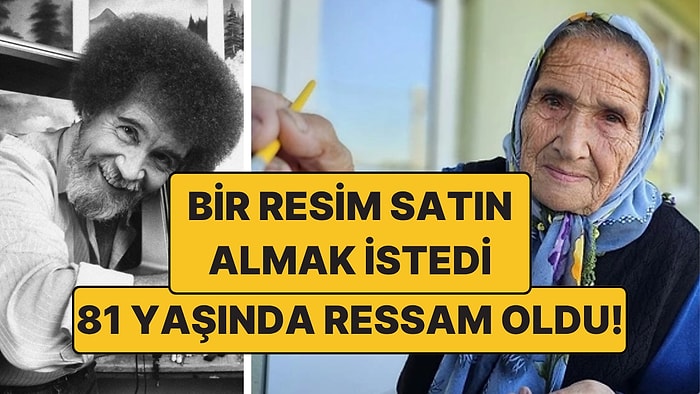 Bob Ross’tan İlham Aldı: Bir Resim Satın Almak İstedi, 81 Yaşında Ressam Oldu