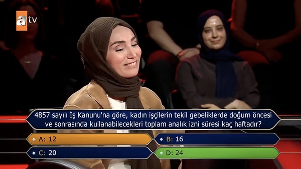 'Kim Milyoner Olmak İster?' yarışmasında dikkat çeken anlar.