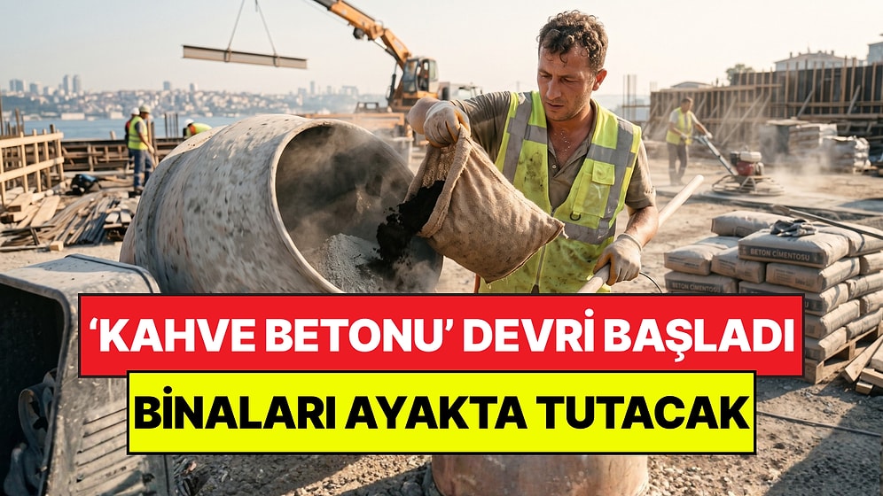 İnşaatlarda Yeni Dönem Başlıyor: Sabah İçtiğiniz Kahve Geleceğin Binalarını Ayakta Tutacak