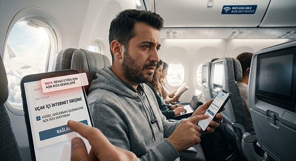 Uçuş esnasında sunulan internet erişimiyle ilgili Kişisel Verileri Koruma Kurumu’ndan (KVKK) emsal niteliğinde bir karar geldi.