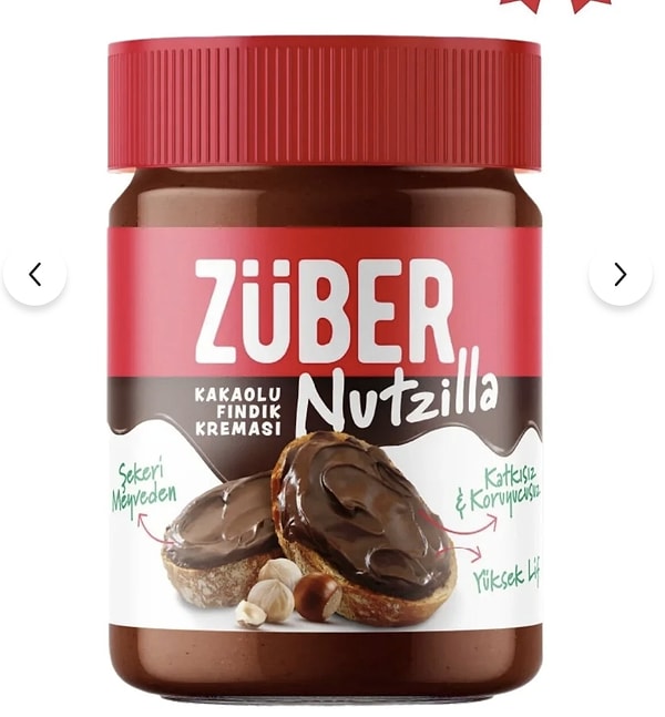 Züber Nutzilla kakaolu fındık kremasında ve tüm seride 750 TL'ye 150 TL indirim!
