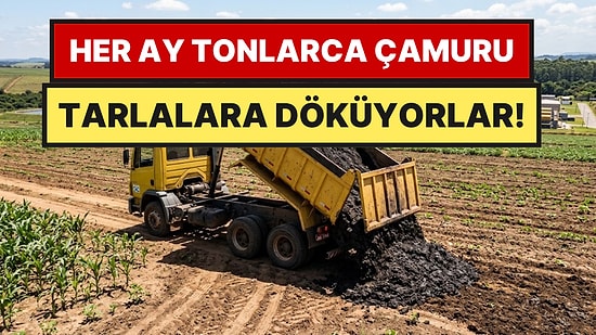 Her Ay Kanalizasyondan Çıkan Binlerce Ton Çamuru Tarlalara Dökmeye Başladılar
