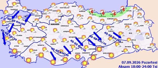 3 Büyükşehirde Hava Durumu