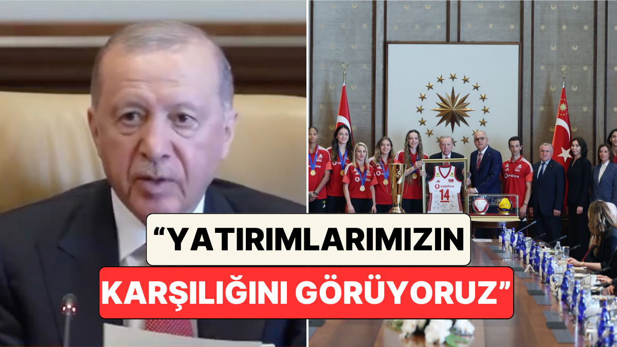 Cumhurbaşkanı Erdoğan Başarıdan Başarıya Koşan Filenin Sultanları'nı Külliye'de Ağırladı