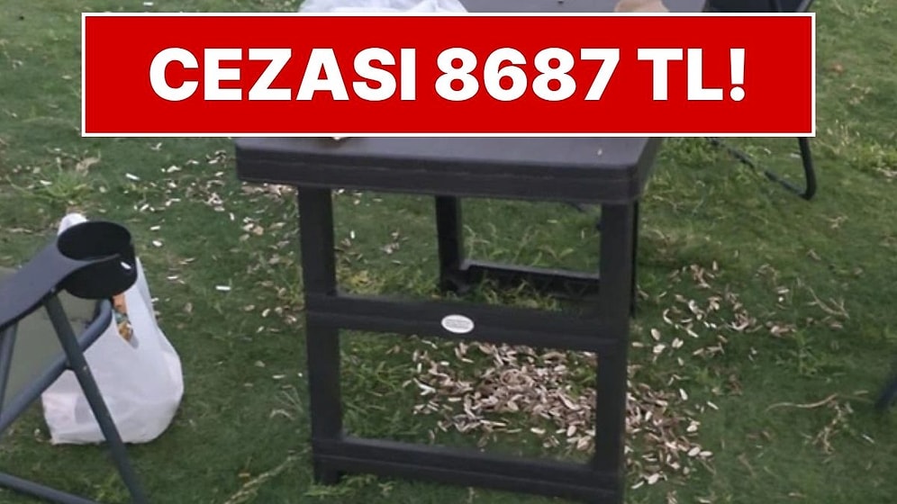 Sahilde Çekirdek Yiyerek Kabukları Yere Attı: Kesilen Ceza 8 Bin 687 TL!
