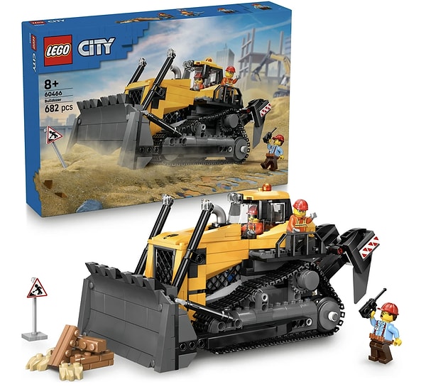 LEGO City Sarı Buldozer yapım seti (60466) 2.600,00 TL yerine net 2.040,00 TL!