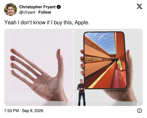 "Buna inandığımı pek sanmıyorum Apple."
