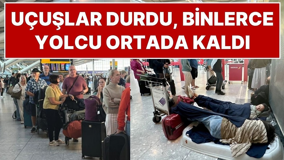 İngiltere'de Hava Trafiği Çöktü: 2 Binden Fazla Uçuş İptal Edildi, On Binlerce Yolcu Ortada Kaldı
