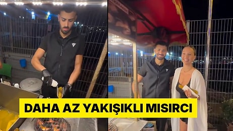 Yakışıklı Mısırcı'nın Yerine Bakan Çalışan da Rus Turistlerin İlgisiyle Karşılaştı