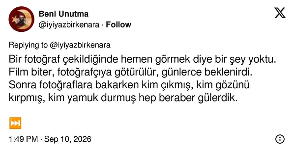 Fotoğrafın nasıl çıktığını görmek için günlerce beklenirdi.