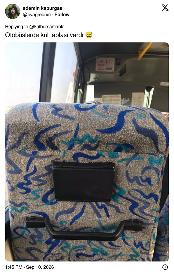 Toplu taşımada sigara içmek serbestti.