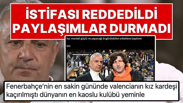 Roma Maçı Sonrası Herkesi Şoke Eden İstifası Aziz Yıldırım Tarafından Reddedilen İsmail Kartal Gündem Oldu