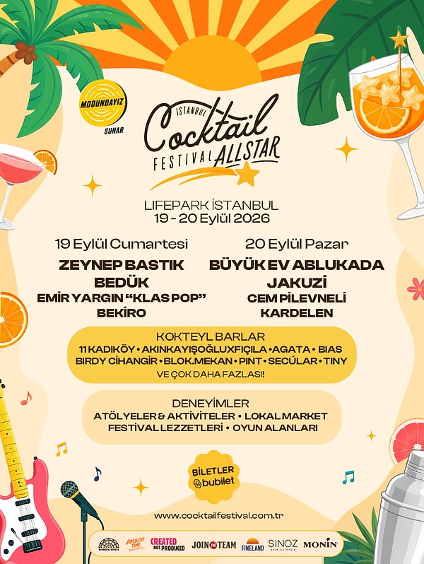 19-20 Eylül'de İstanbul Cocktail Festivalinde buluşuyoruz!