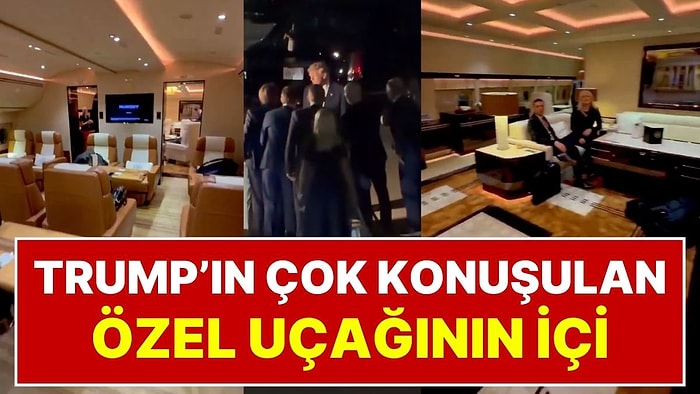 Beyaz Saray'da Görevli Bir İsimden Özel Uçak Paylaşımı: ABD Başkanı Donald Trump'ın Uçağının İçi Ortaya Çıktı