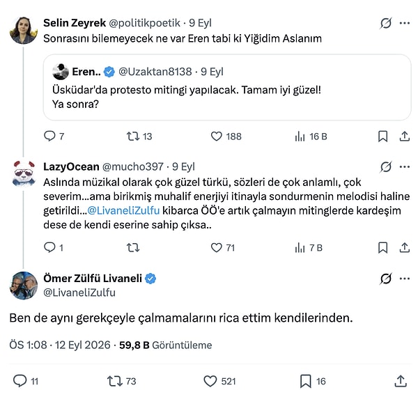 O diyalog sosyal medyanın da ilgisini çekti.