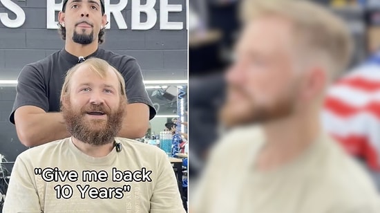 Not Surgery, Just a Haircut: Skilled Barber Takes 10 Years Off Customer's Appearance